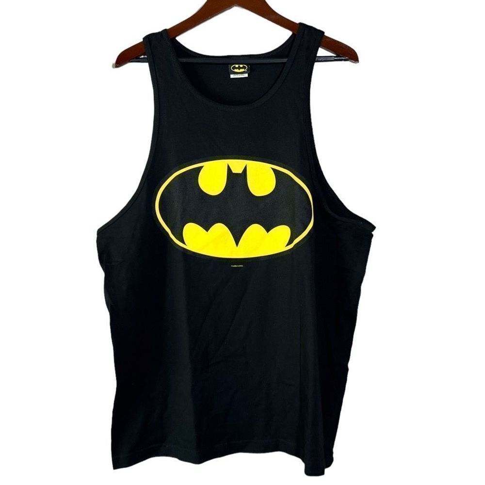 Vintage Deadstock Y2K DC Comics Batman Bat Logo Tank Top Mens XL